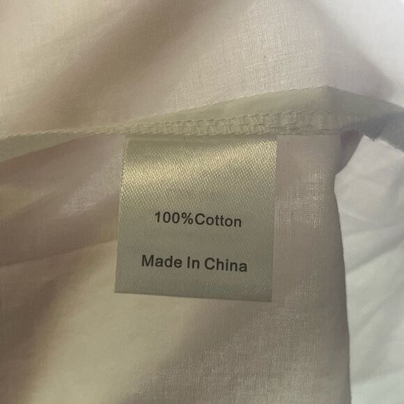 Tuckernuck White Hazel Victorian Ruffle Mock Neck Button Down Blouse Size S - Picture 4 of 4